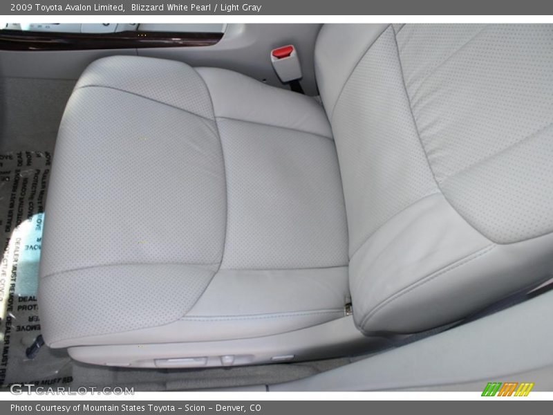 Blizzard White Pearl / Light Gray 2009 Toyota Avalon Limited