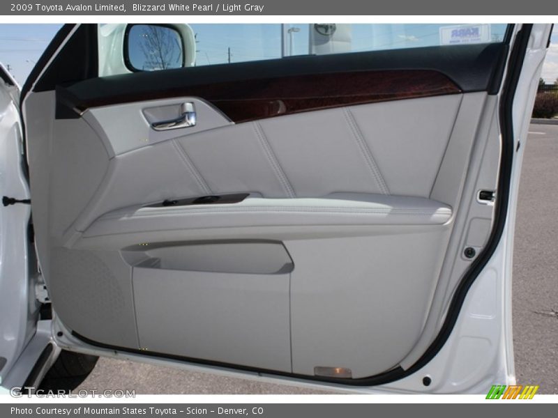 Blizzard White Pearl / Light Gray 2009 Toyota Avalon Limited