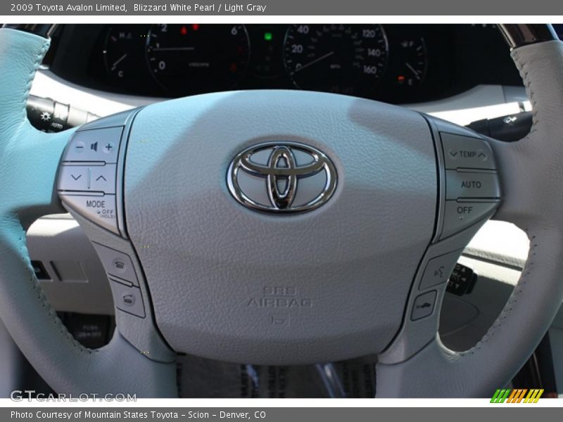 Blizzard White Pearl / Light Gray 2009 Toyota Avalon Limited