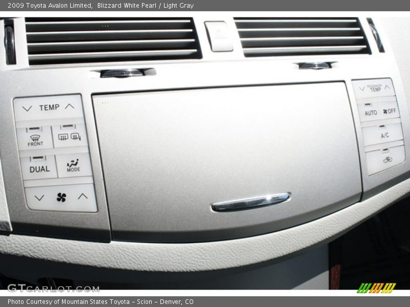 Blizzard White Pearl / Light Gray 2009 Toyota Avalon Limited