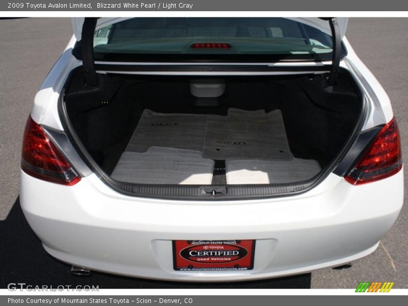 Blizzard White Pearl / Light Gray 2009 Toyota Avalon Limited