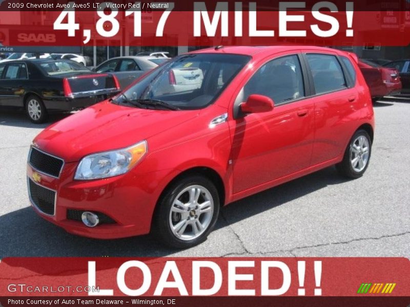 Victory Red / Neutral 2009 Chevrolet Aveo Aveo5 LT