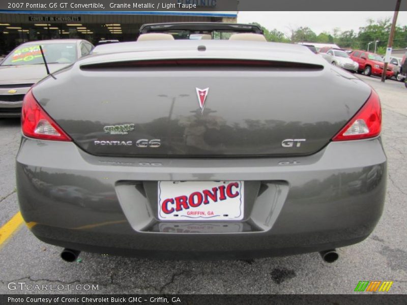 Granite Metallic / Light Taupe 2007 Pontiac G6 GT Convertible