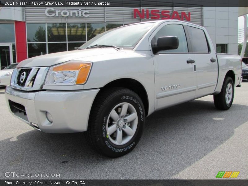 Radiant Silver / Charcoal 2011 Nissan Titan SV Crew Cab
