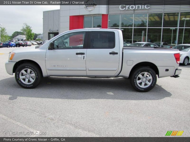 Radiant Silver / Charcoal 2011 Nissan Titan SV Crew Cab