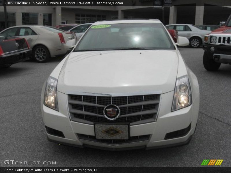 White Diamond Tri-Coat / Cashmere/Cocoa 2009 Cadillac CTS Sedan