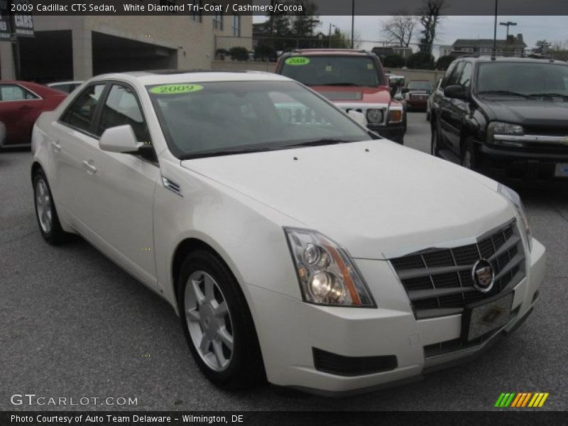 White Diamond Tri-Coat / Cashmere/Cocoa 2009 Cadillac CTS Sedan