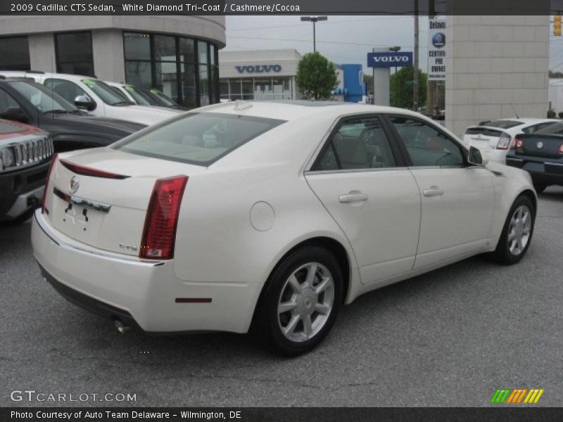 White Diamond Tri-Coat / Cashmere/Cocoa 2009 Cadillac CTS Sedan