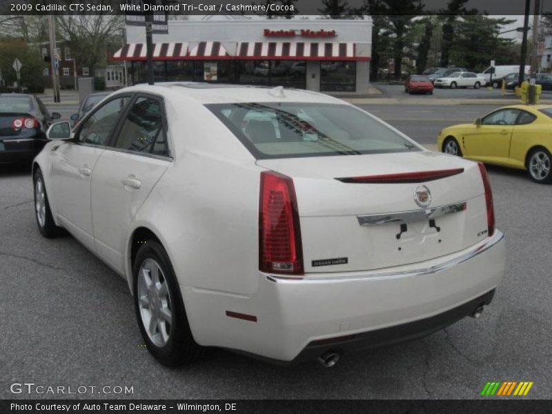 White Diamond Tri-Coat / Cashmere/Cocoa 2009 Cadillac CTS Sedan