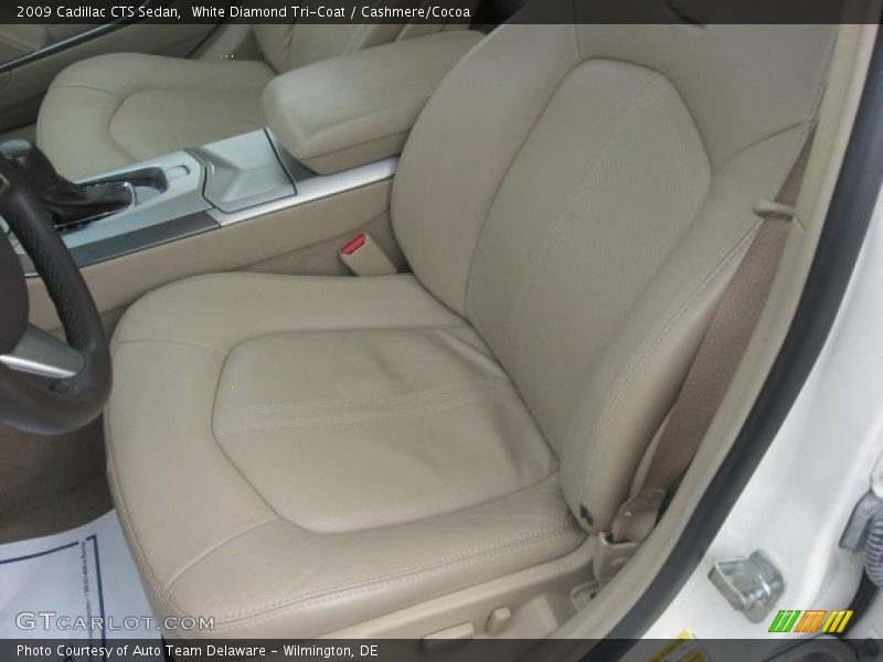 White Diamond Tri-Coat / Cashmere/Cocoa 2009 Cadillac CTS Sedan