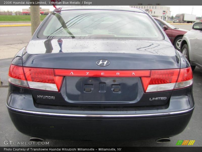 Venetian Blue Metallic / Beige 2006 Hyundai Azera Limited