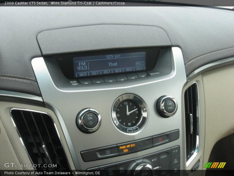 White Diamond Tri-Coat / Cashmere/Cocoa 2009 Cadillac CTS Sedan