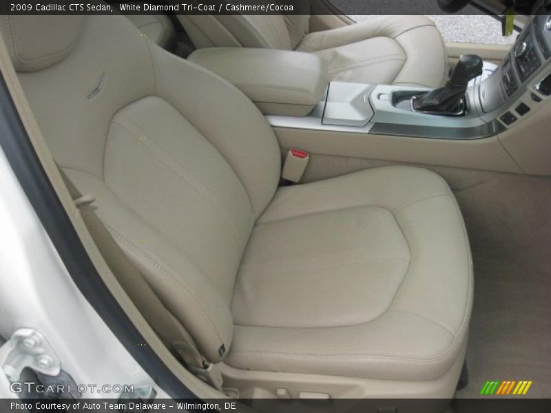White Diamond Tri-Coat / Cashmere/Cocoa 2009 Cadillac CTS Sedan