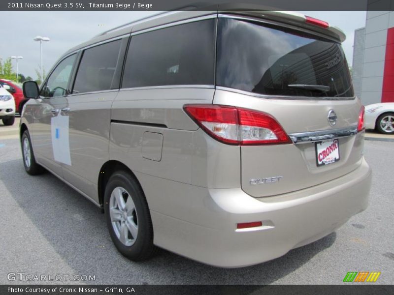 Titanium Beige / Beige 2011 Nissan Quest 3.5 SV