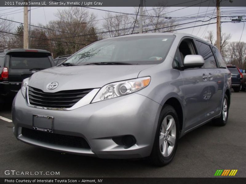Silver Sky Metallic / Light Gray 2011 Toyota Sienna LE