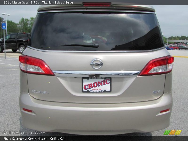 Titanium Beige / Beige 2011 Nissan Quest 3.5 SV