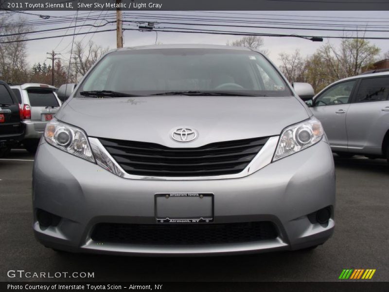 Silver Sky Metallic / Light Gray 2011 Toyota Sienna LE