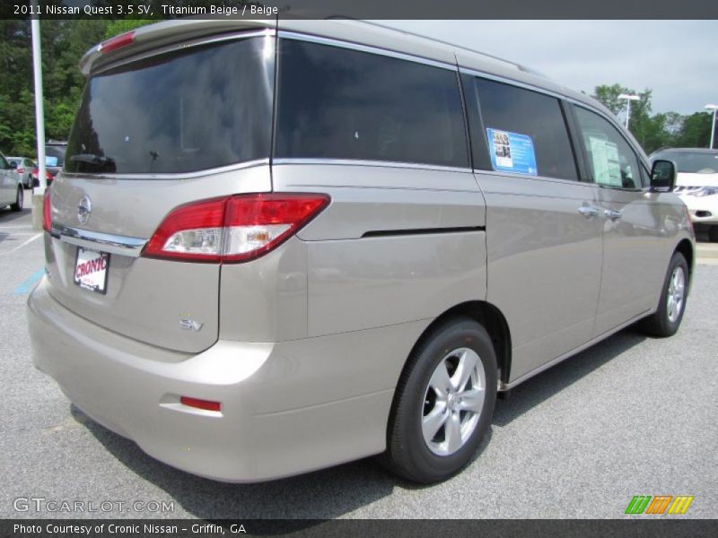 Titanium Beige / Beige 2011 Nissan Quest 3.5 SV