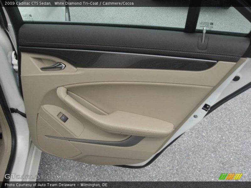 White Diamond Tri-Coat / Cashmere/Cocoa 2009 Cadillac CTS Sedan