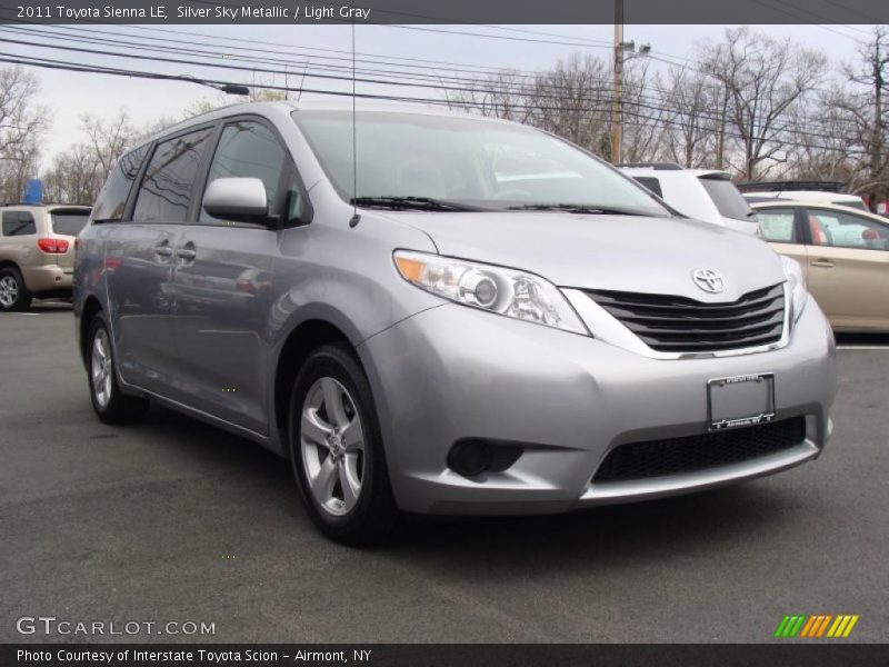 Silver Sky Metallic / Light Gray 2011 Toyota Sienna LE