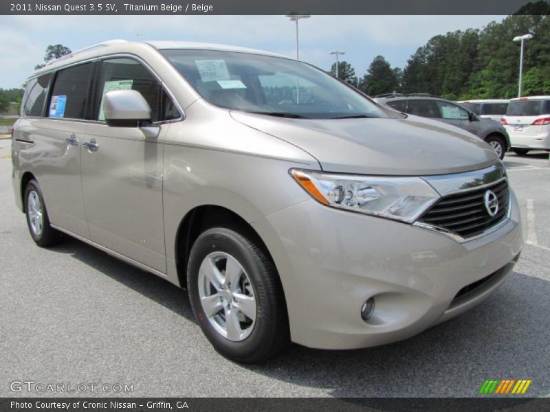 Titanium Beige / Beige 2011 Nissan Quest 3.5 SV