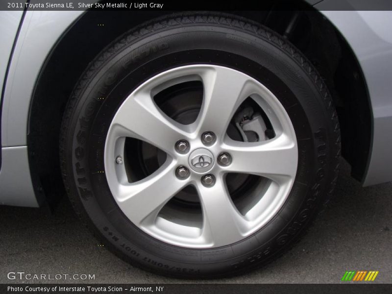 Silver Sky Metallic / Light Gray 2011 Toyota Sienna LE