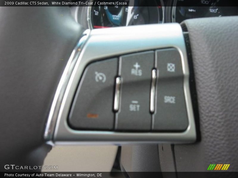 White Diamond Tri-Coat / Cashmere/Cocoa 2009 Cadillac CTS Sedan