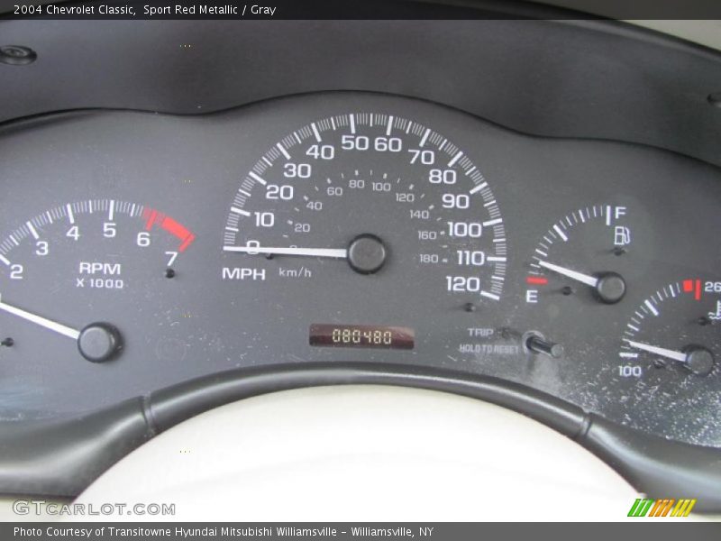 Sport Red Metallic / Gray 2004 Chevrolet Classic