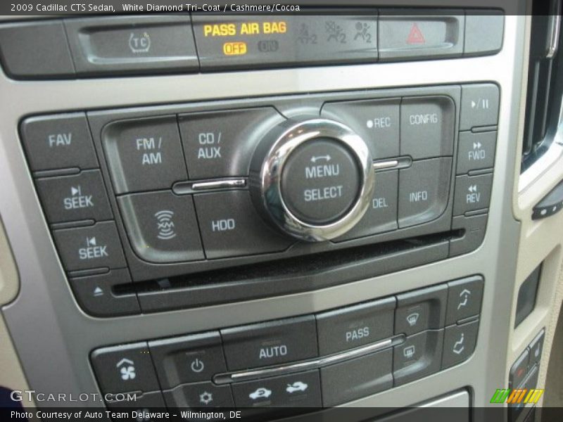 White Diamond Tri-Coat / Cashmere/Cocoa 2009 Cadillac CTS Sedan