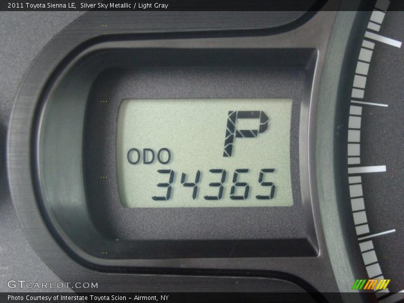 Silver Sky Metallic / Light Gray 2011 Toyota Sienna LE