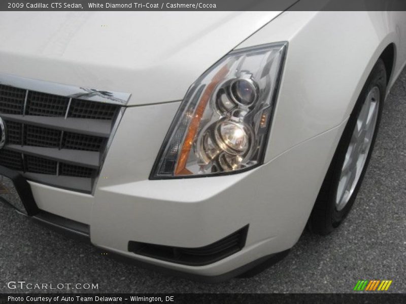 White Diamond Tri-Coat / Cashmere/Cocoa 2009 Cadillac CTS Sedan