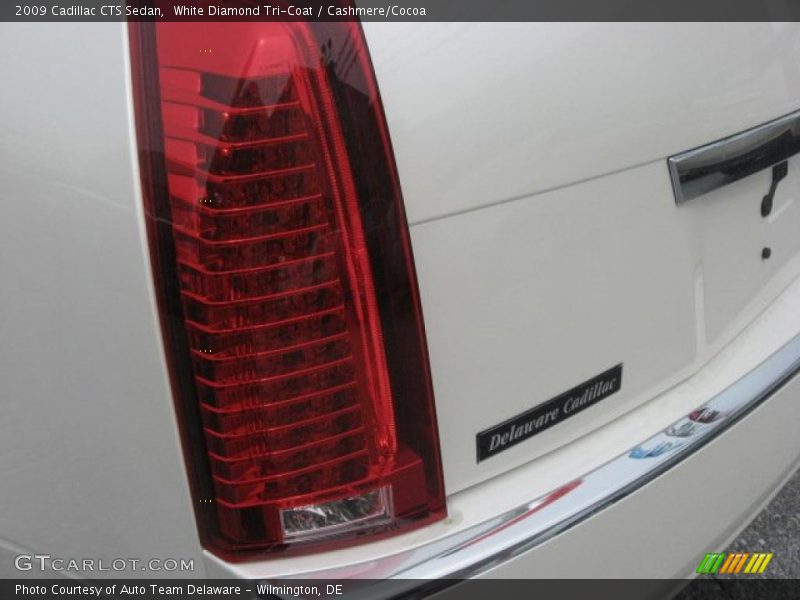 White Diamond Tri-Coat / Cashmere/Cocoa 2009 Cadillac CTS Sedan