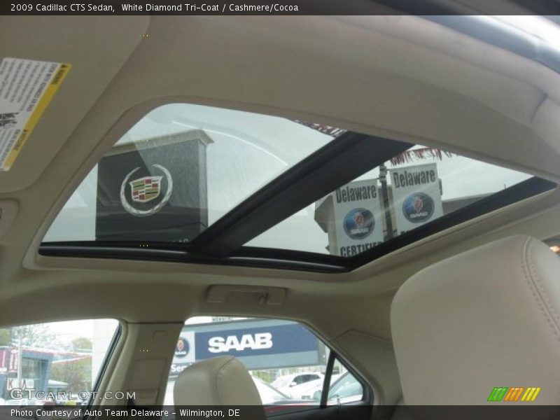 White Diamond Tri-Coat / Cashmere/Cocoa 2009 Cadillac CTS Sedan