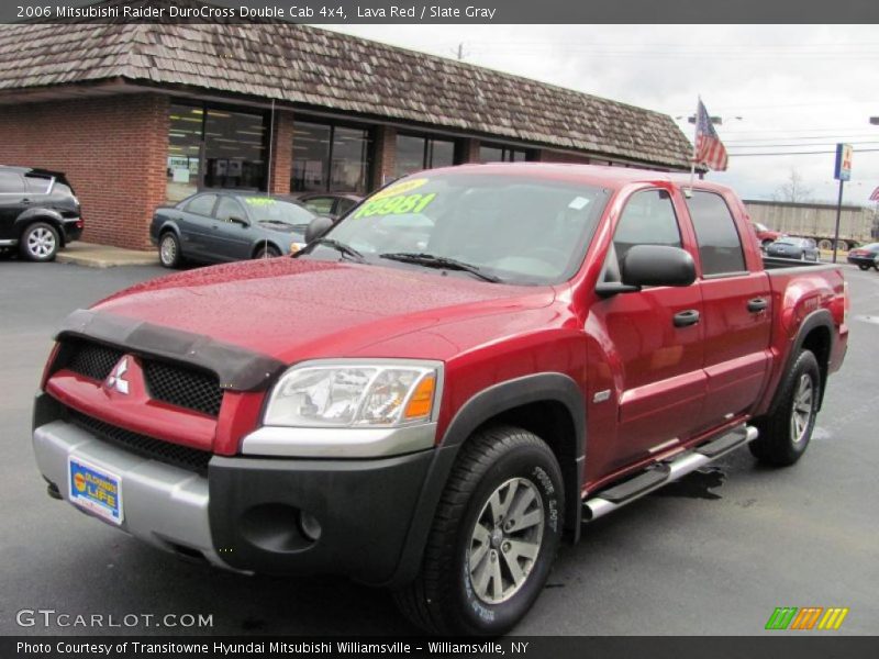 Lava Red / Slate Gray 2006 Mitsubishi Raider DuroCross Double Cab 4x4