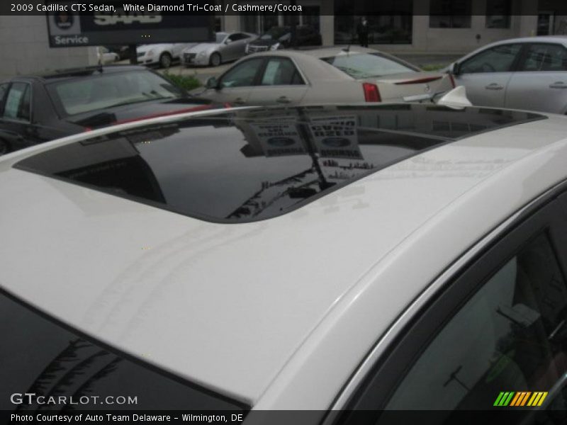 White Diamond Tri-Coat / Cashmere/Cocoa 2009 Cadillac CTS Sedan