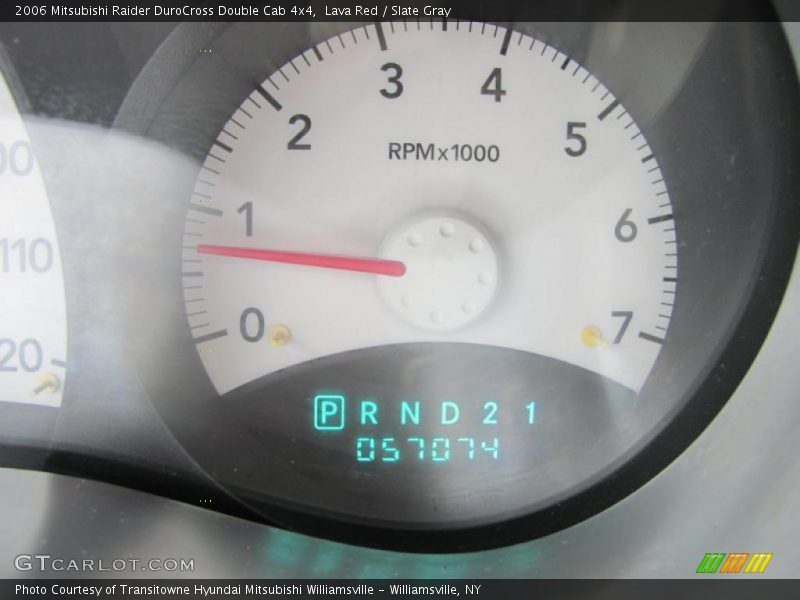 Lava Red / Slate Gray 2006 Mitsubishi Raider DuroCross Double Cab 4x4