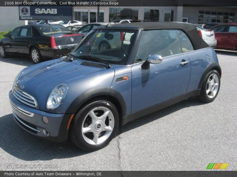Cool Blue Metallic / Cordoba Beige 2006 Mini Cooper Convertible