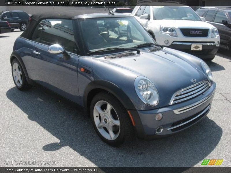 Cool Blue Metallic / Cordoba Beige 2006 Mini Cooper Convertible