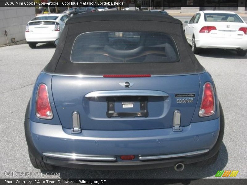 Cool Blue Metallic / Cordoba Beige 2006 Mini Cooper Convertible