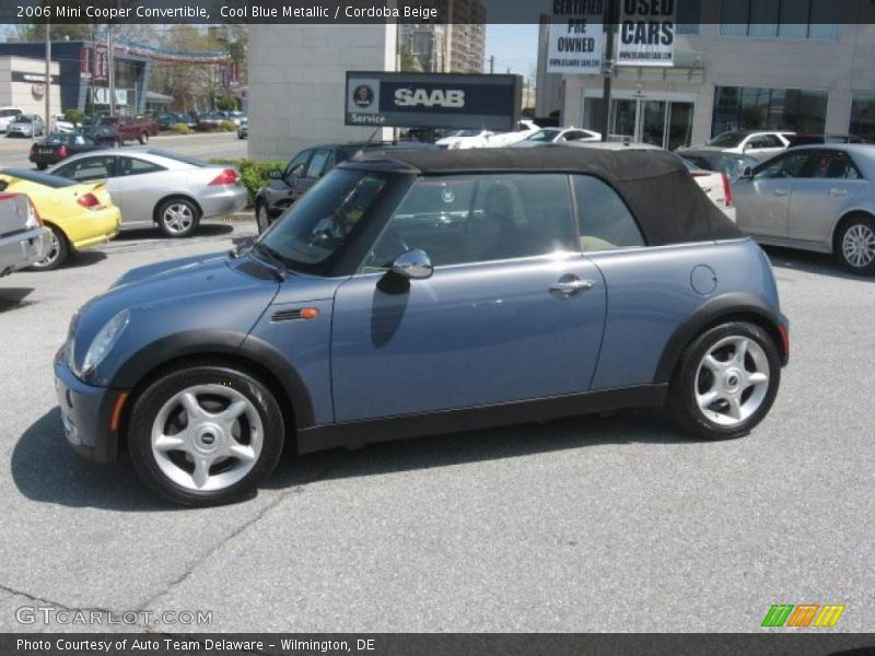Cool Blue Metallic / Cordoba Beige 2006 Mini Cooper Convertible
