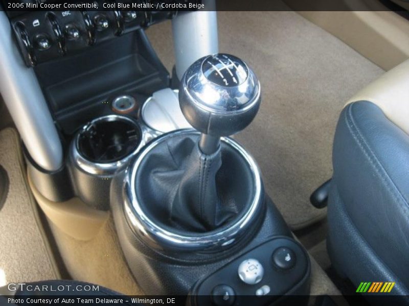 Cool Blue Metallic / Cordoba Beige 2006 Mini Cooper Convertible