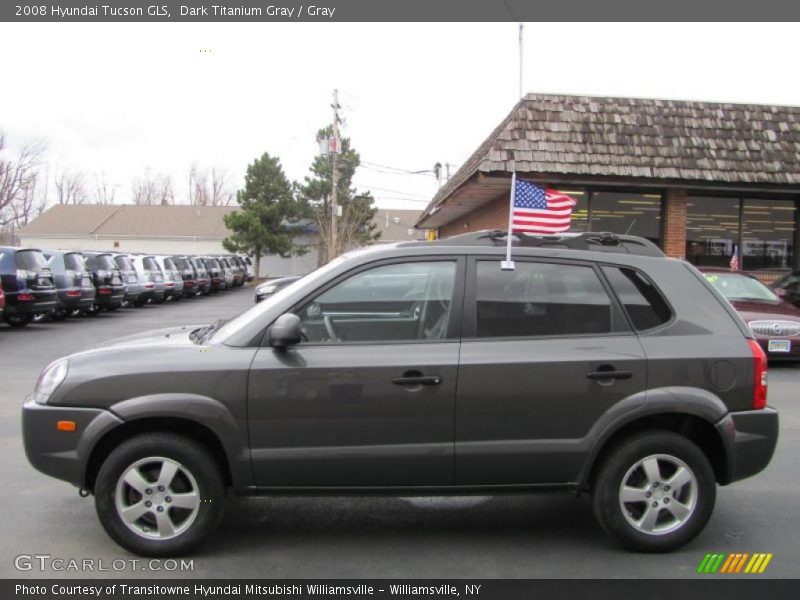 Dark Titanium Gray / Gray 2008 Hyundai Tucson GLS