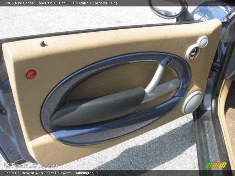 Cool Blue Metallic / Cordoba Beige 2006 Mini Cooper Convertible