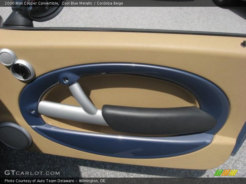 Cool Blue Metallic / Cordoba Beige 2006 Mini Cooper Convertible