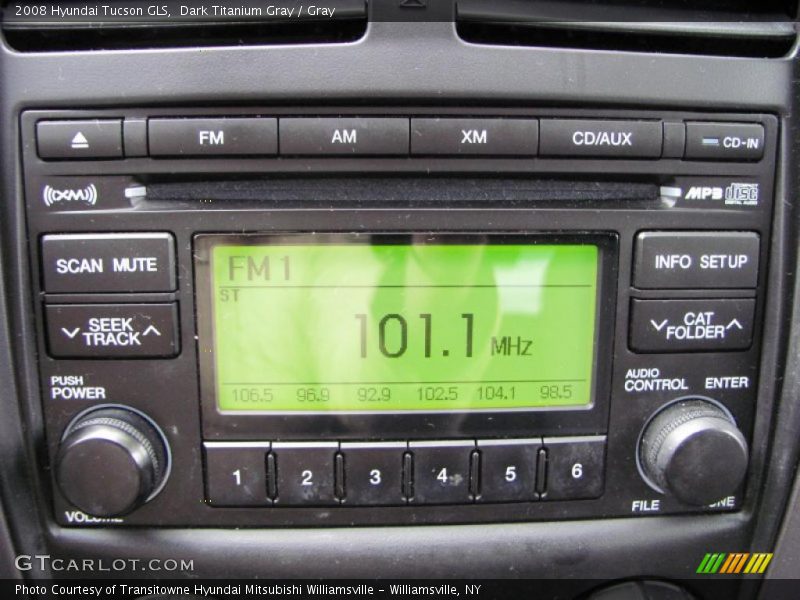 Dark Titanium Gray / Gray 2008 Hyundai Tucson GLS