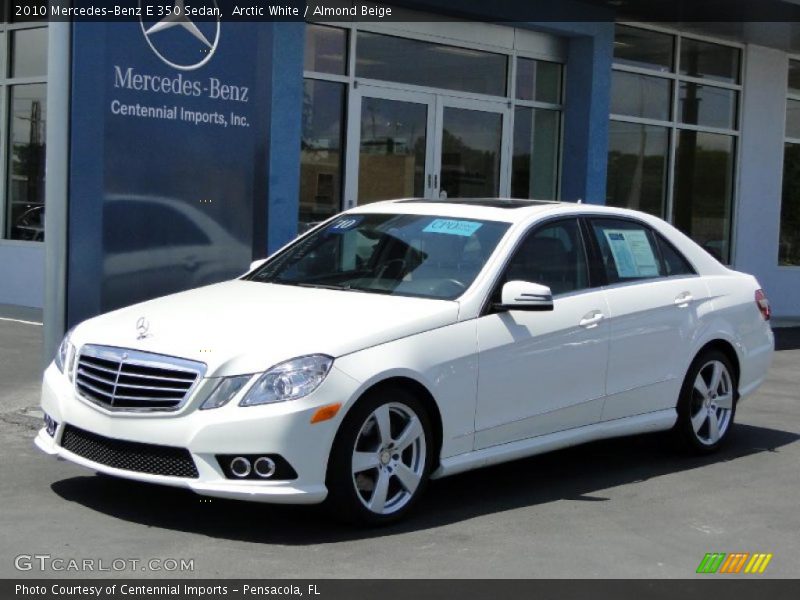 Arctic White / Almond Beige 2010 Mercedes-Benz E 350 Sedan