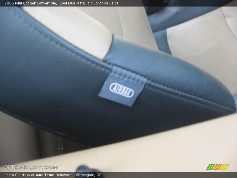 Cool Blue Metallic / Cordoba Beige 2006 Mini Cooper Convertible