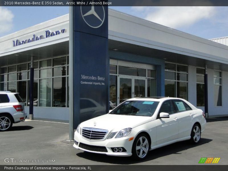Arctic White / Almond Beige 2010 Mercedes-Benz E 350 Sedan