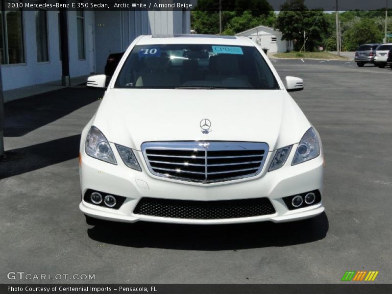 Arctic White / Almond Beige 2010 Mercedes-Benz E 350 Sedan