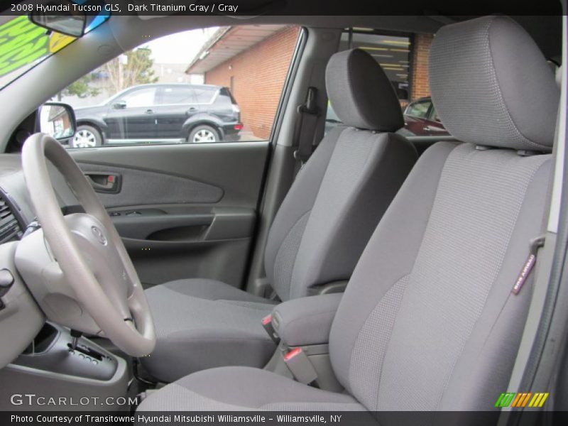 Dark Titanium Gray / Gray 2008 Hyundai Tucson GLS